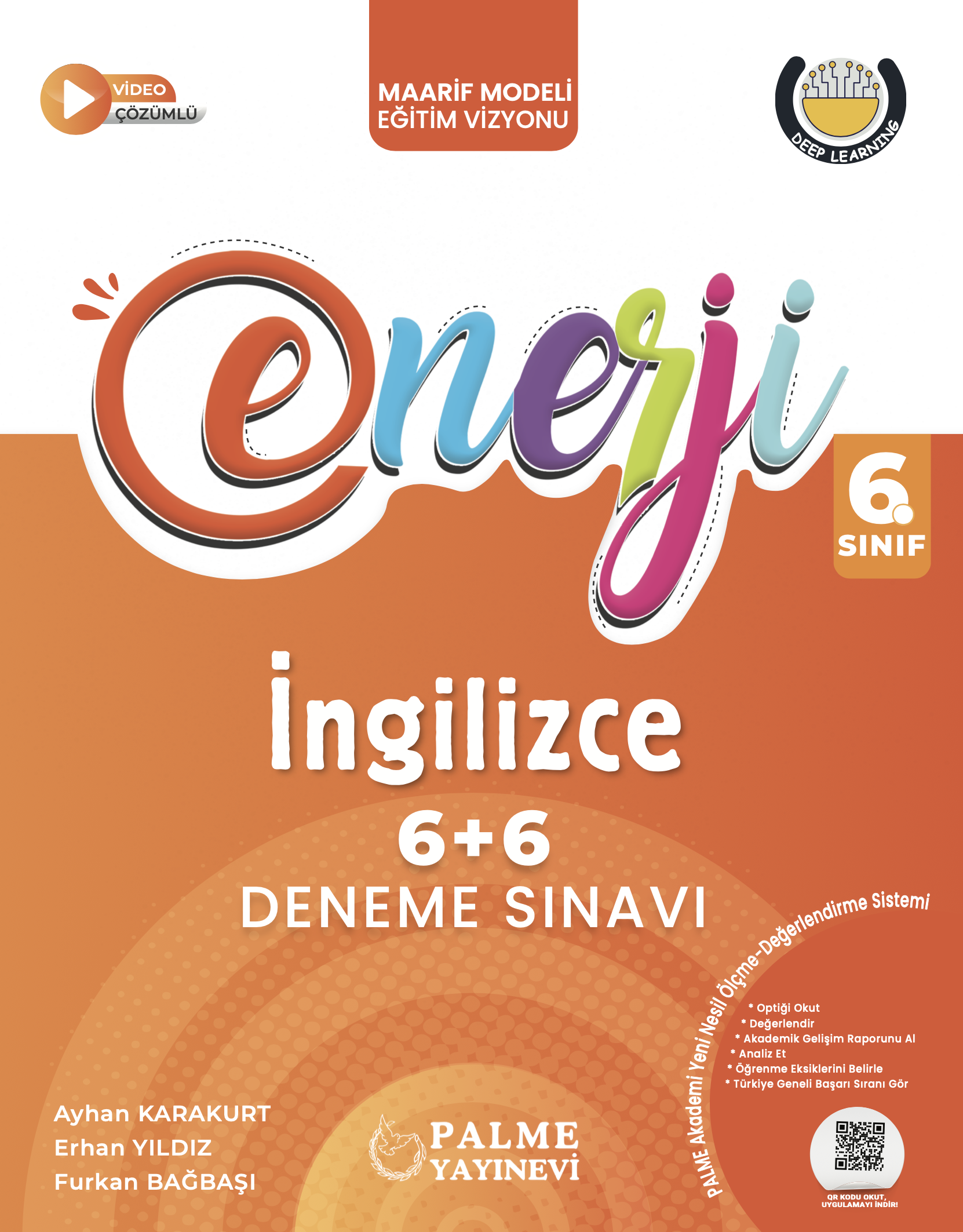 6. Sınıf Enerji İngilizce 6+6 Deneme Sınavları kapak görseli